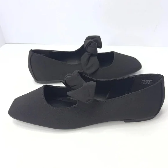 Journee Collection Women's Seralinn Bow Mary Jane Flats Black Size 9 NWT/BOX - Picture 2 of 7